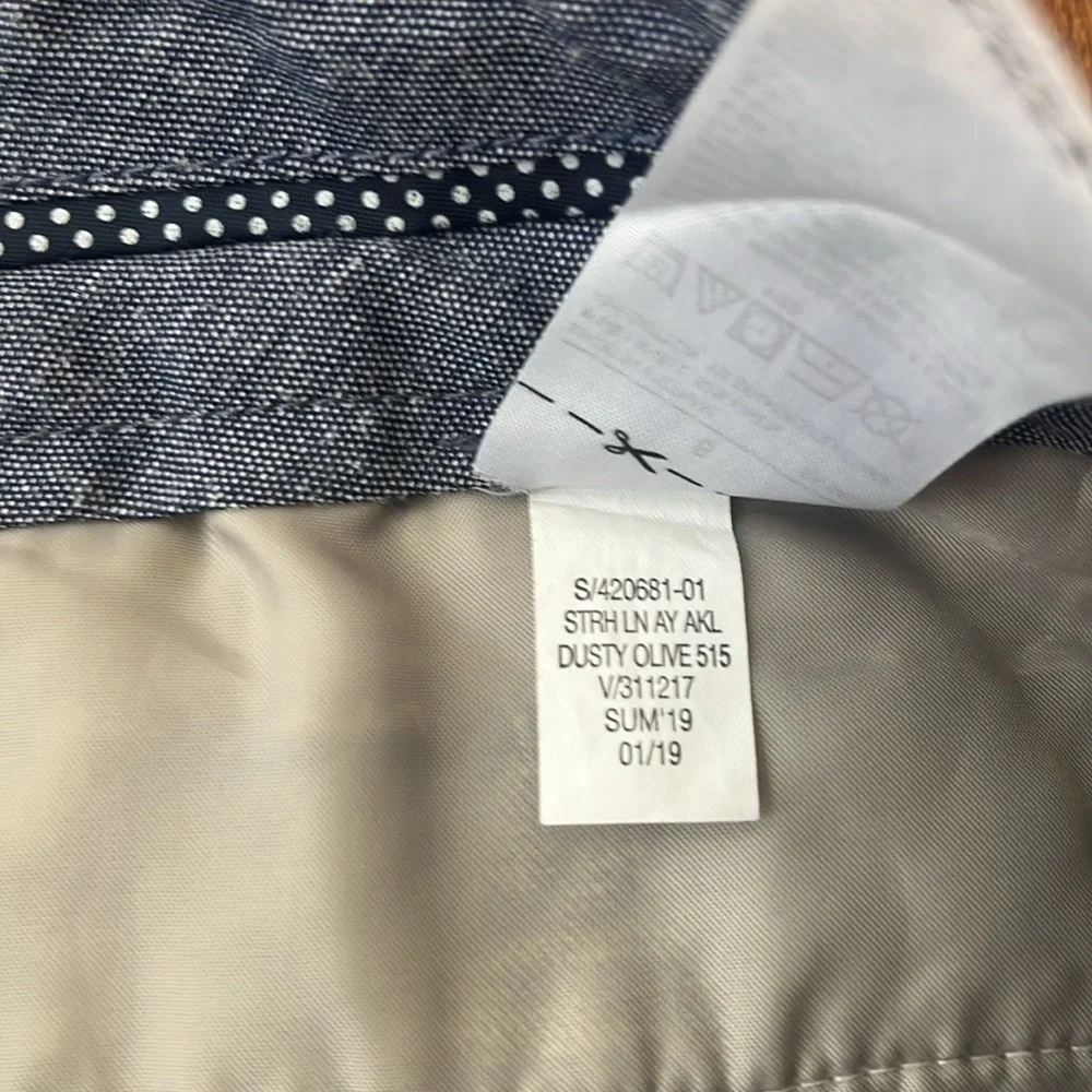 Banana Republic Avery Dress Panrs Mid-Rise Ankle Green Gray Size 2